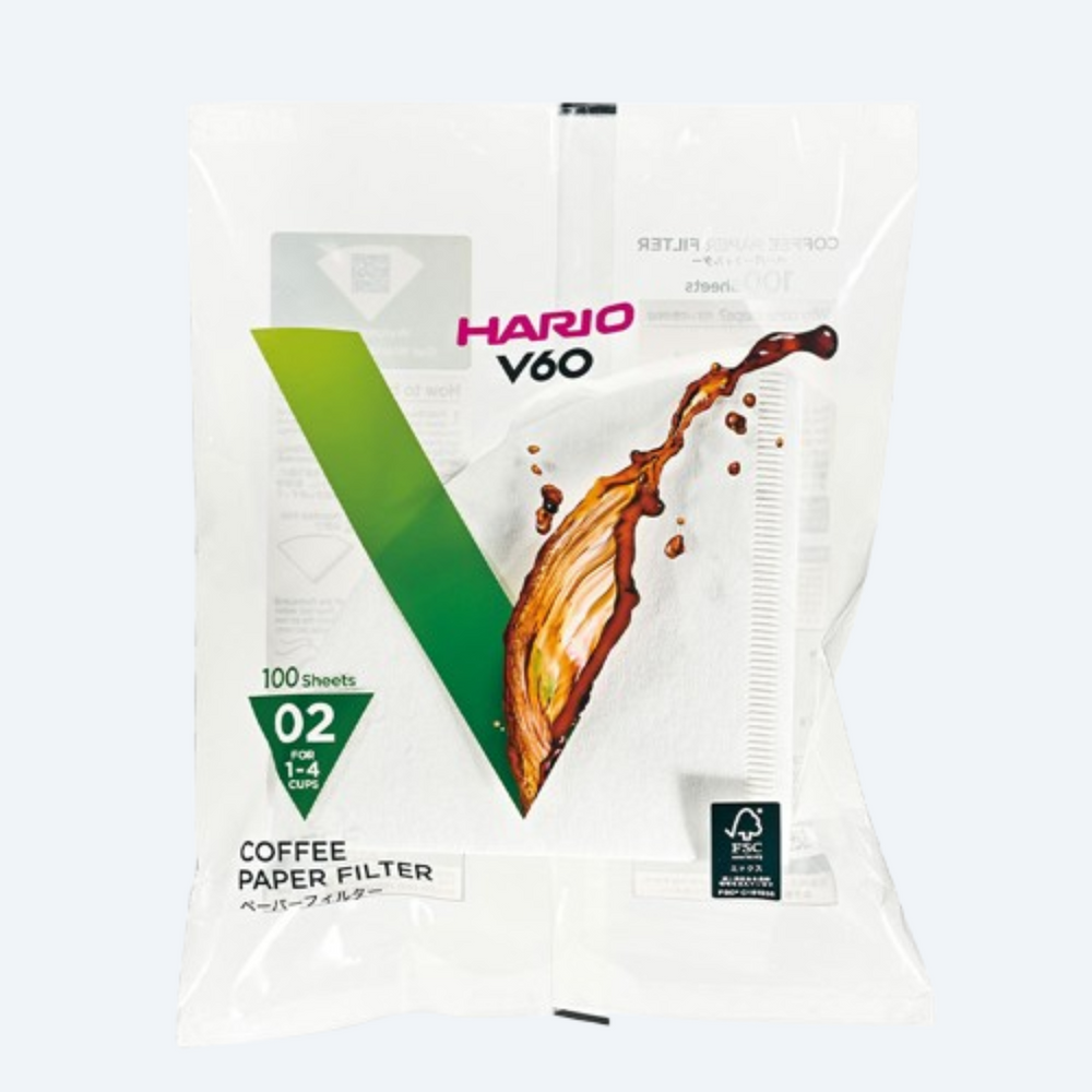 V60 Papierfilter 02 - 100 Stück (weiss)
