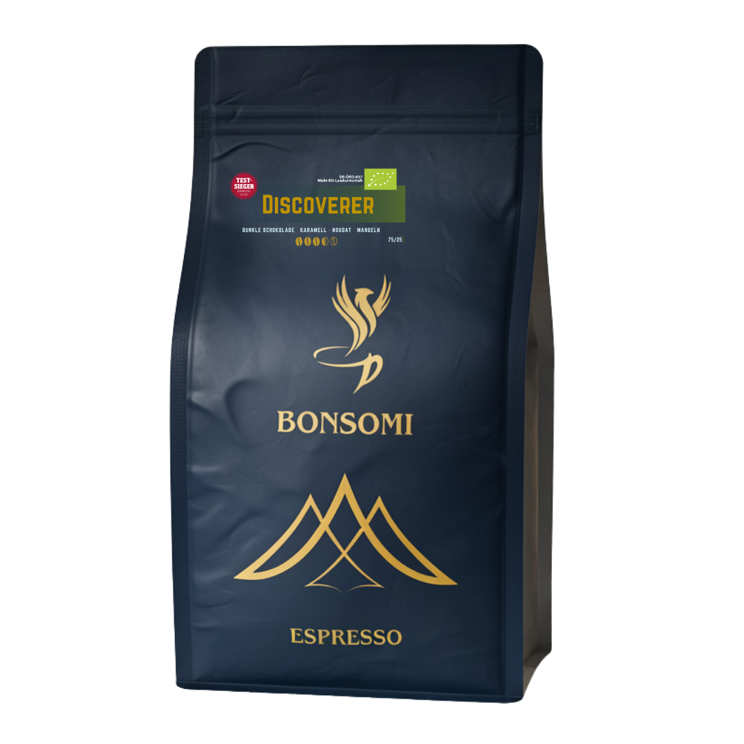 Bonsomi Discoverer Espresso 500g – Single Pack für Espresso-Liebhaber, frisch geröstet und schonend verarbeitet