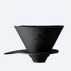 V60 Flat Dripper 02 faltbarer Kaffeefilter schwarz