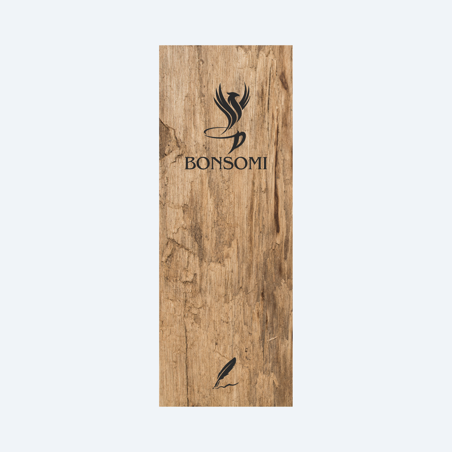 Lesezeichen MARQUE MOTANE – Holzlook hell