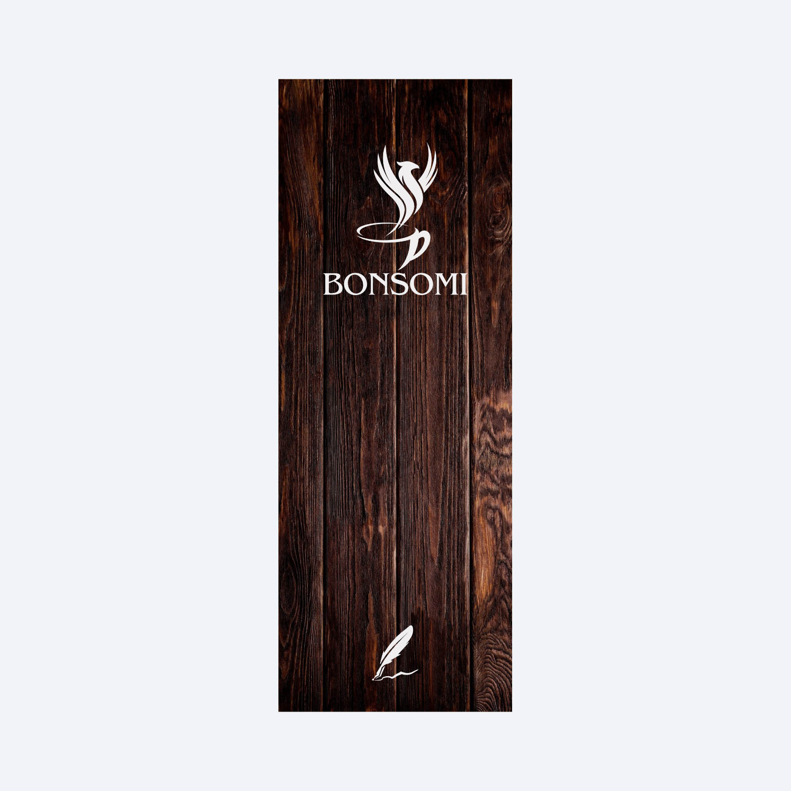 Lesezeichen MARQUE MARRON – Holzlook dunkel