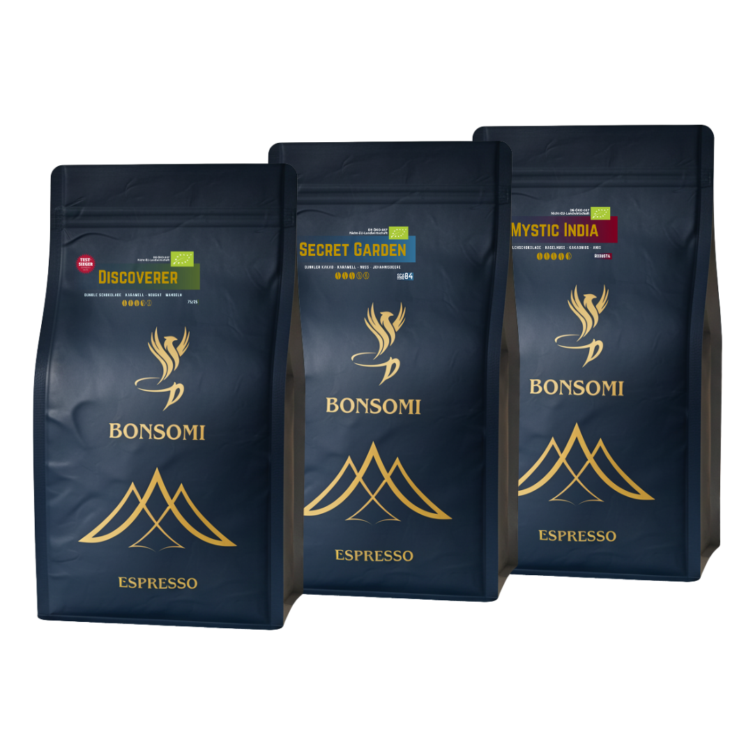 Bonsomi Espresso Triple 500g Bundle